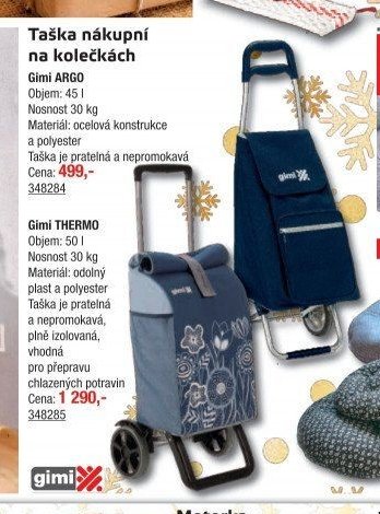 Taška nákupní na kolečkách Gimi ARGO a THERMO