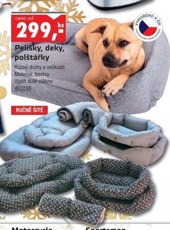 Pelíšky, deky, polštářky