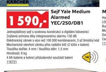 Sejf Yale Medium Alarmed YEC/250/DB1