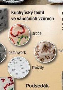 Kuchyňský textil ve vánočních vzorech