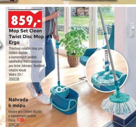 Mop Set Clean Twist Disc Mop Ergo