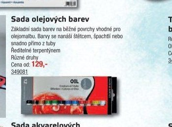 Sada olejových barev