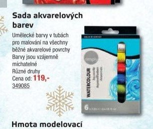 Sada akvarelových barev