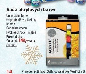 Sada akrylových barev