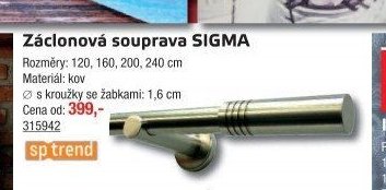 Záclonová souprava SIGMA