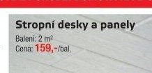 Stropní desky a panely