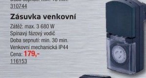 Zásuvka venkovní