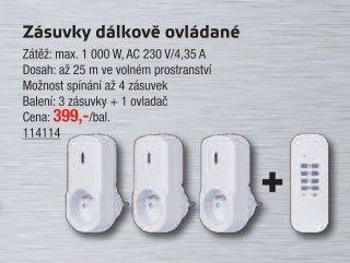 Zásuvky dálkově ovládané