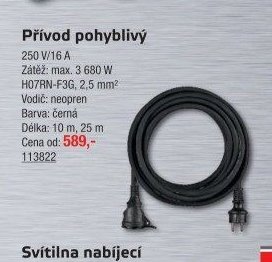 Přívod pohyblivý