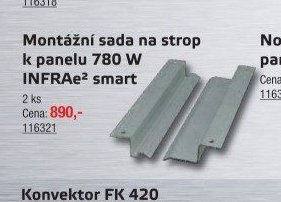 Montážní sada na strop k panelu 780 W INFRAe2 smart