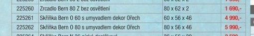 Skříňka Bern 0 60 s umyvadlem dekor Ořech