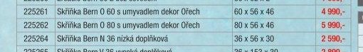 Skříňka Bern 0 80 s umyvadlem dekor Ořech