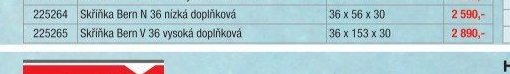 Skříňka Bern V 36 vysoká doplňková