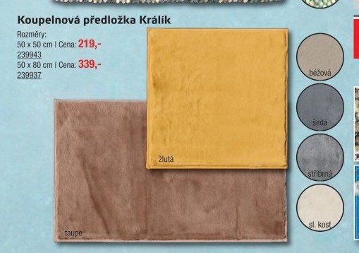Koupelová předložka Králík