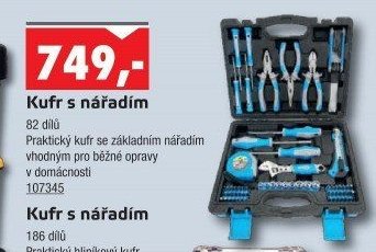 Kufr s nářadím 82 dílů