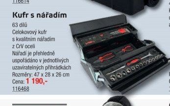 Kufr s nářadím 63 dílů