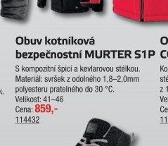 Obuv kotníková bezpečnostní MURTER S1P