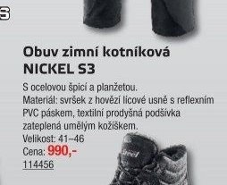 Obuv zimní kotníková NICKEL S3
