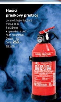 Hasicí práškový přístroj 1 kg
