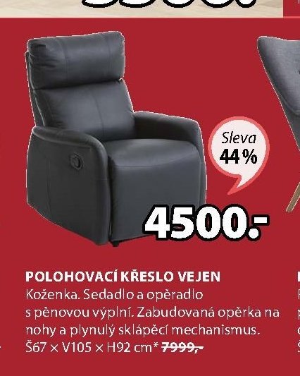 Polohovací křeslo VEJEN