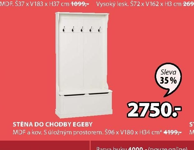STĚNA DO CHODBY EGEBY