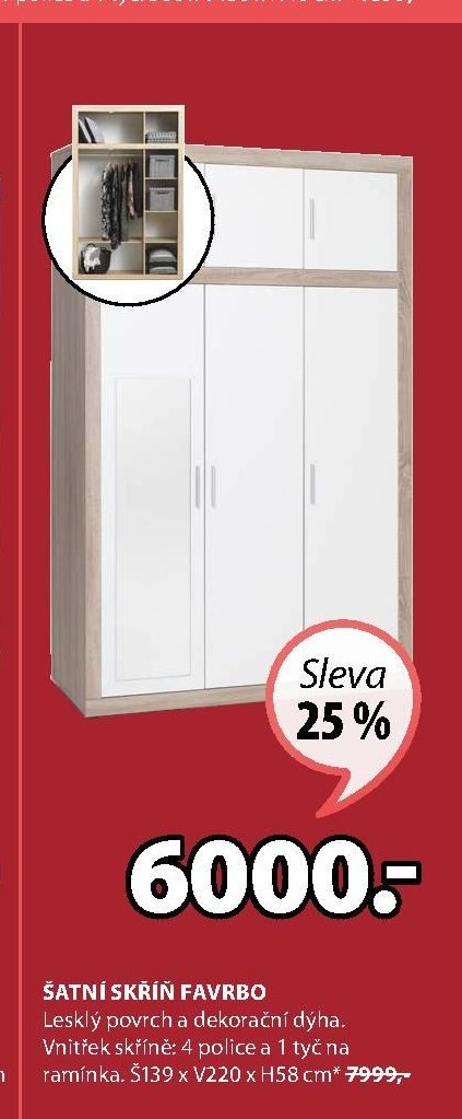 ŠATNÍ SKŘÍŇ FAVRBO