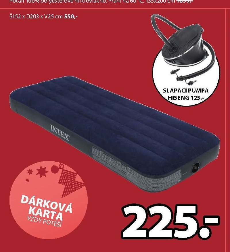 Nafukovací matrace VELOUR