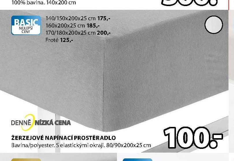 ŽERZEJOVÉ NAPÍNACÍ PROSTĚRADLO