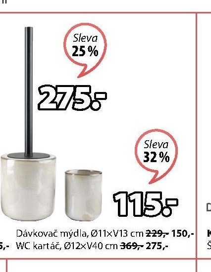 Dávkovač mýdla, WC kartáč