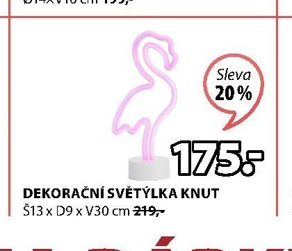DEKORAČNÍ SVĚTÝLKA KNUT