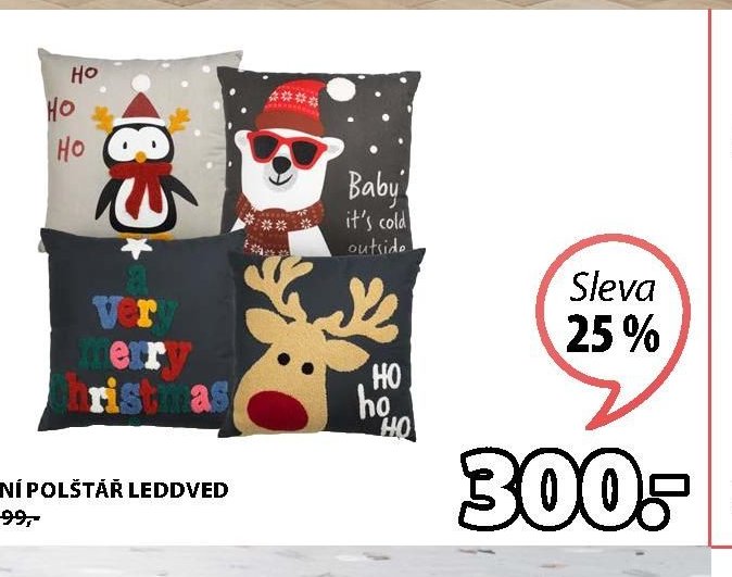 DEKORAČNÍ POLŠTÁŘ LEDDVED