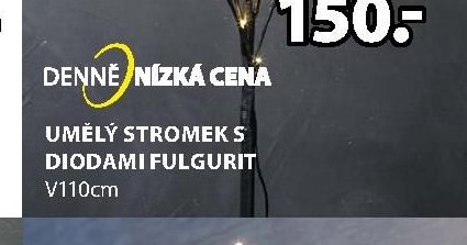 UMĚLÝ STROMEK S DIODAMI FULGURIT