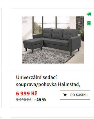 Univerzální sedací souprava/pohovka Halmstad