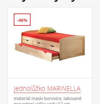 Jednolůžko MARINELLA
