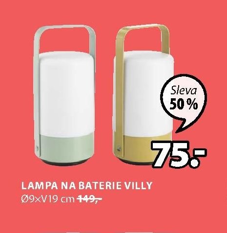 Lampa na baterie Villy