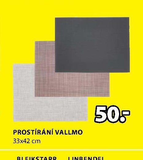 PROSTÍRÁNÍ VALLMO
