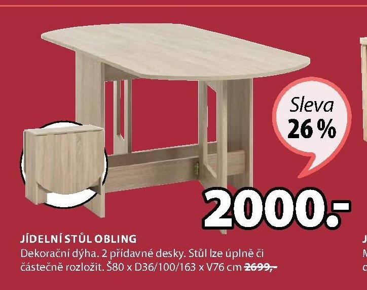 Jídelní stůl OBLING