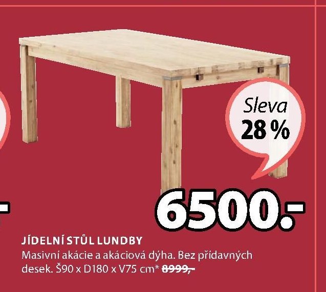 Jídelní stůl LUNDBY