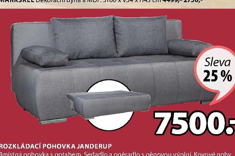 Rozkládací pohovka JANDERUP