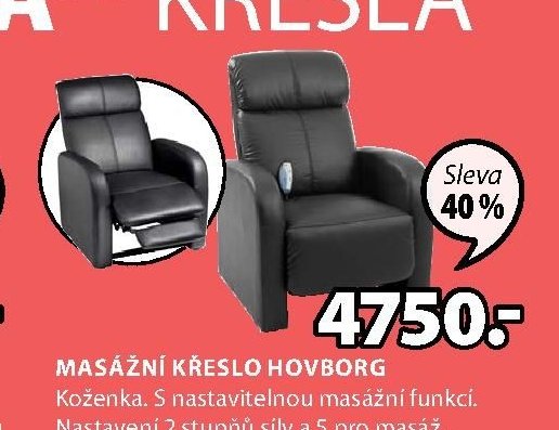 Masážní křeslo HOVBORG