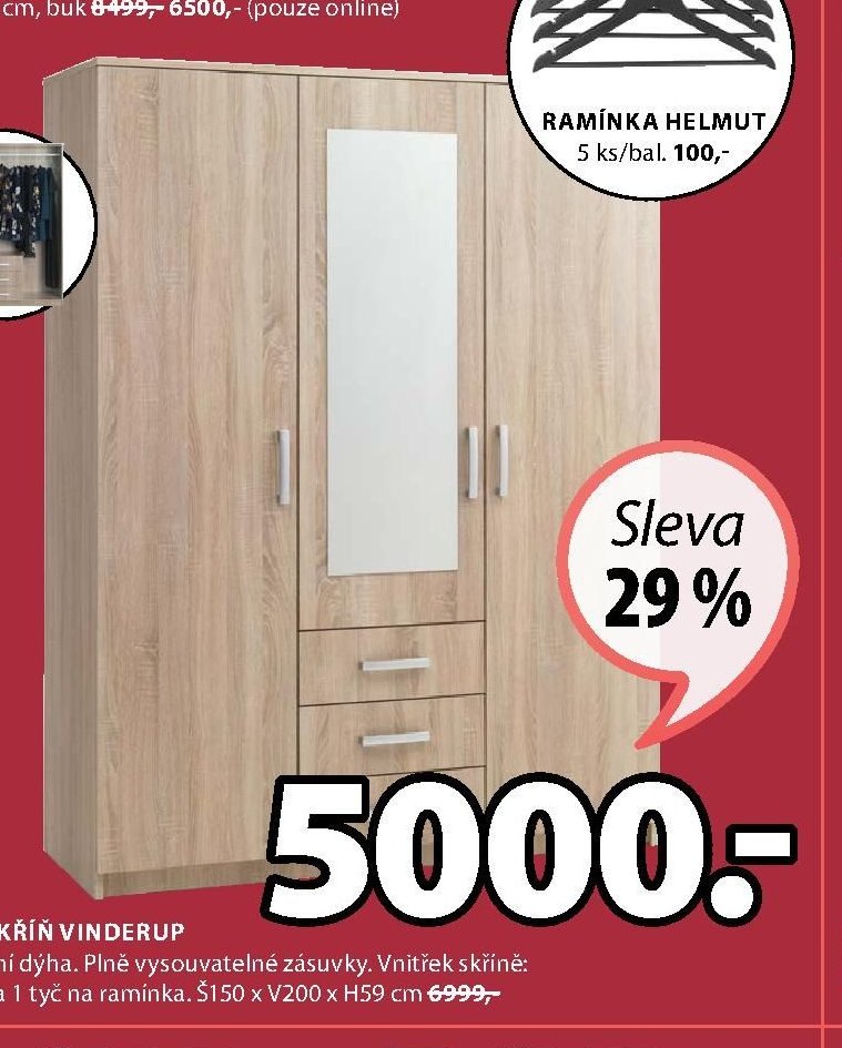 ŠATNÍ SKŘÍŇ VINDERUP