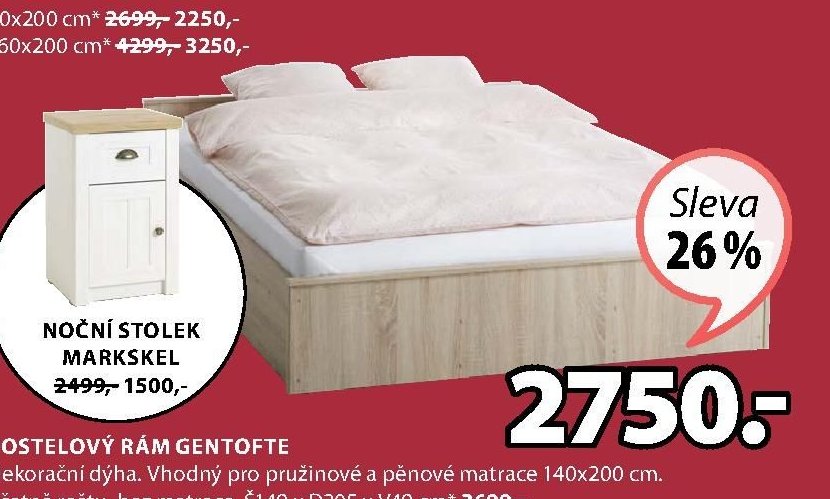 Postelový rám GENTOFTE