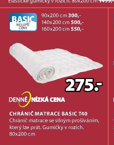 Chránič matrace Basic T40