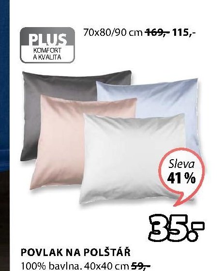 PLUS povlak na polštář