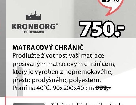 KRONBORG matracový chránič