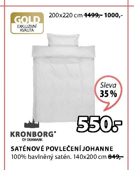 GOLD saténové povlečení JOHANNE