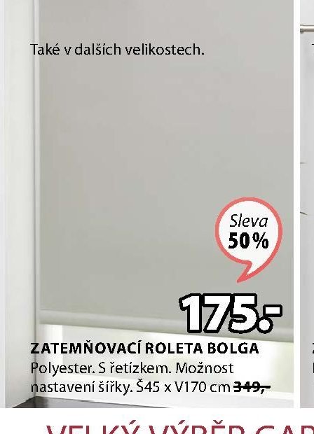 ZATEMŇOVACÍ ROLETA BOLGA