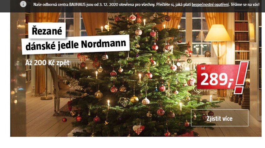 Řezané dánské jedle Nordmann