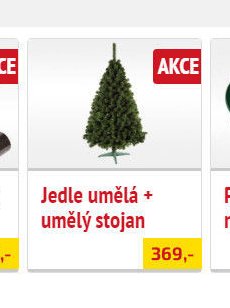 Jedle umělá + umělý stojan
