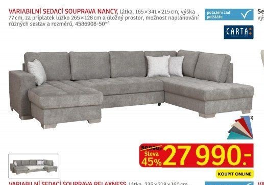 VARIABILNÍ SEDACÍ SOUPRAVA NANCY